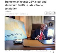 外媒：特朗普将对所有进口至美的钢铁和铝产品